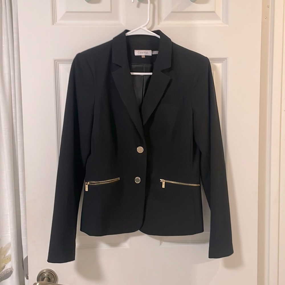 Calvin Klein Black Blazer Size 4